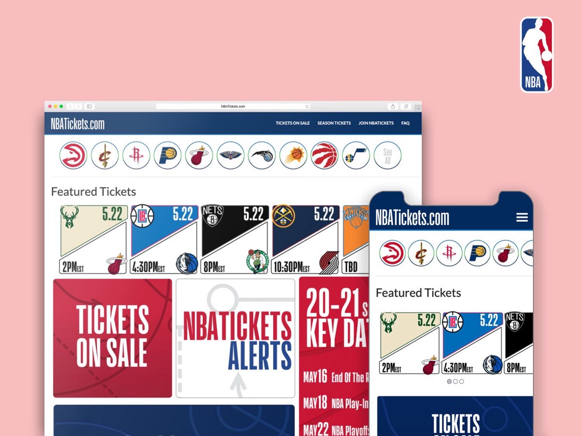 NBATickets.com redesign